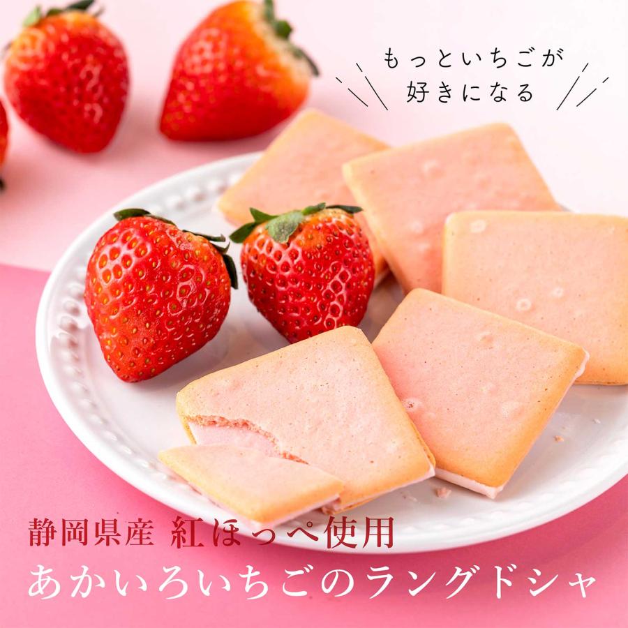 あかいろいちごのラングドシャ 9枚入 苺チョコレート スイーツ いちご 