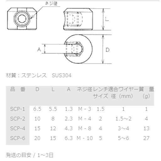 ステンレス　シングルクリップ　3〜4mm　 SCP-4｜muranokajiya｜02