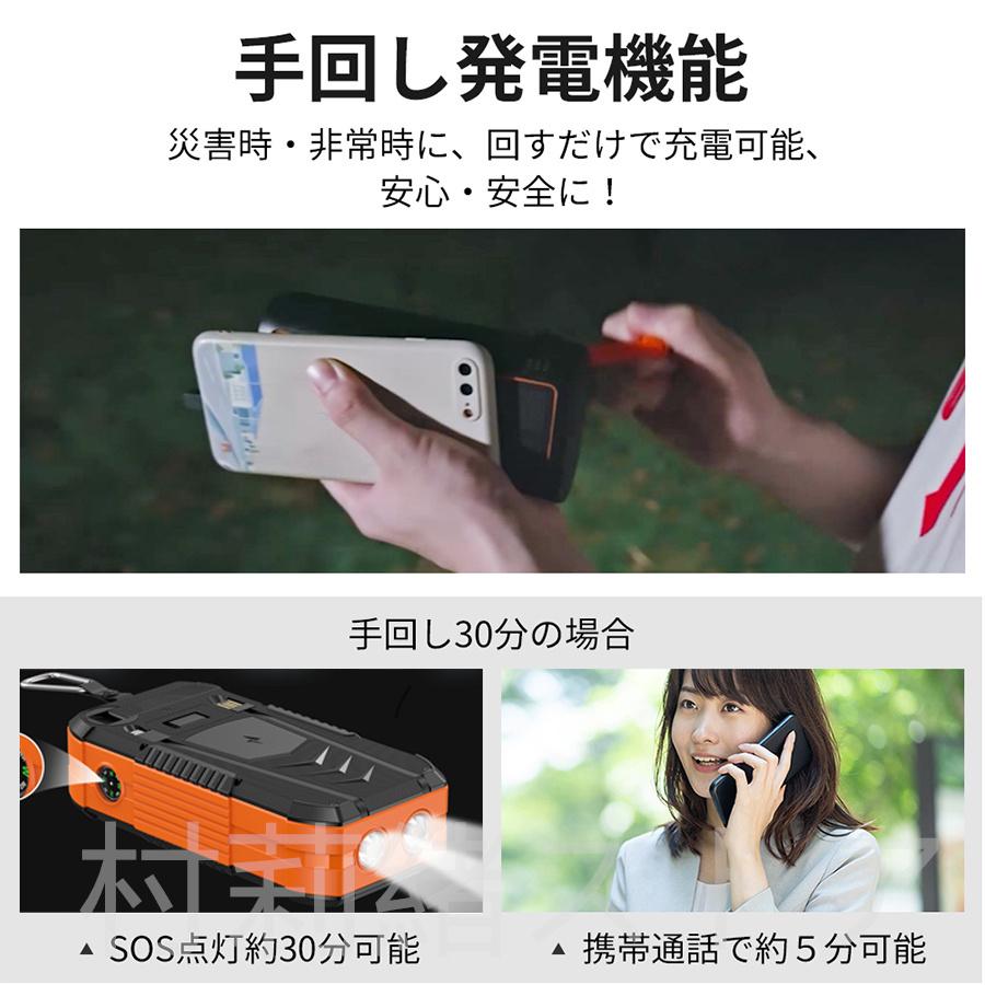 6台同時充電 大容量 モバイルバッテリー 災害 旅行 64000mAh モバイルバッテリー 64000mAh大容量 防災グッズ 手回し充電