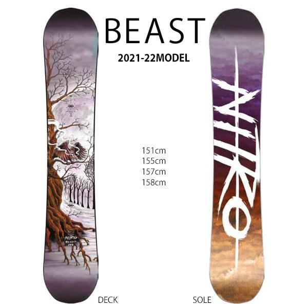 スノーボード 板 NITRO ナイトロ BEAST ビースト 21-22モデル メンズ