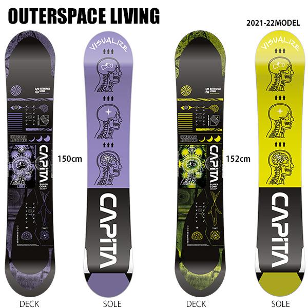 パターンが スノーボード 板 CAPITA キャピタ OUTERSPACE LIVING
