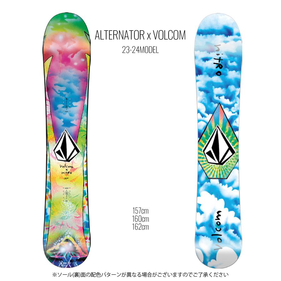 スノーボード 板 メンズ NITRO ナイトロ ALTERNATOR×VOLCOM 23-24