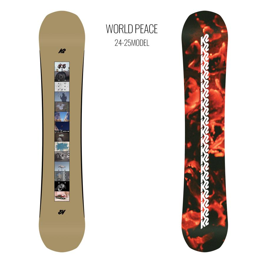 K2 ケーツー スノーボード 板 メンズ WORLD PEACE 24-25モデル LL A26  