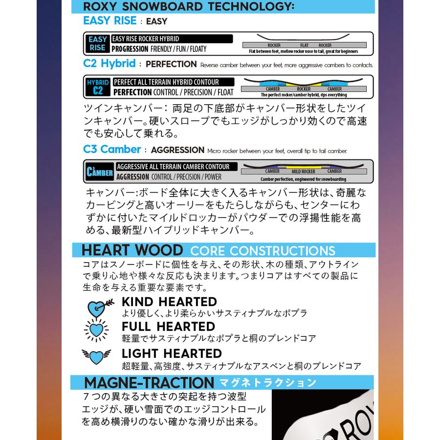 ROXY ロキシー スノーボード 板 レディース BREEZE 24-25モデル LL A26 
