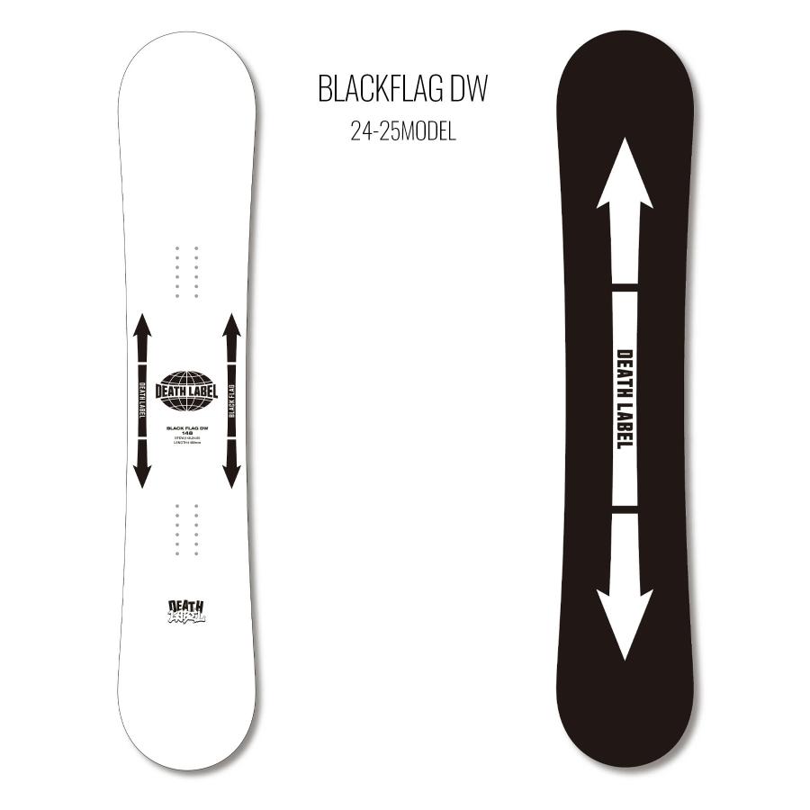 スノボセット DEATHLABEL デスレーベル BLACKFLAG DW FLUX EM-Woman