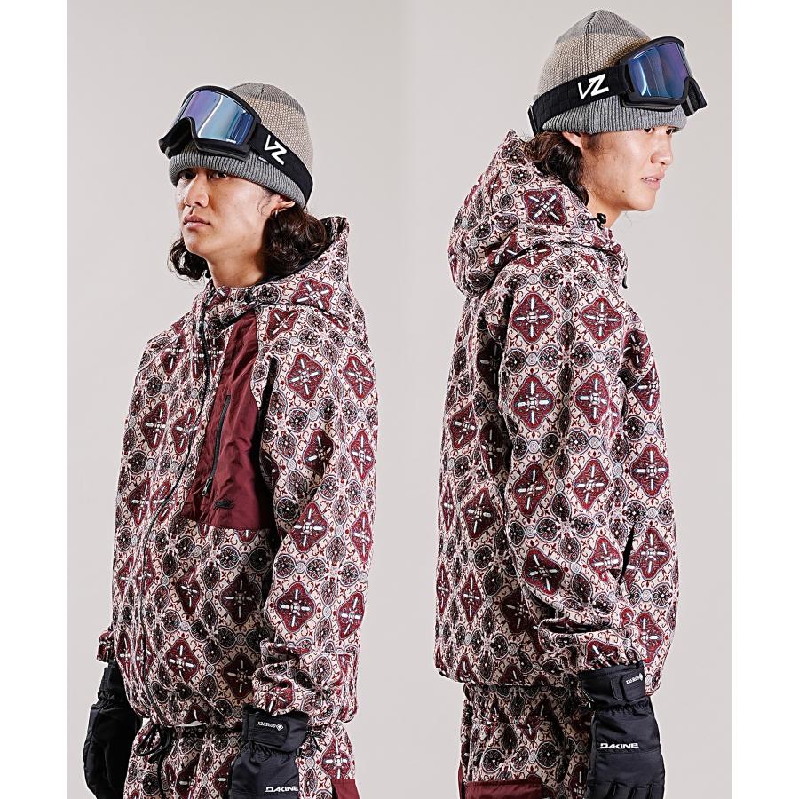 スノーボード ウェア ジャケット ユニセックス BSRABBIT ビエスラビット ETHNIC HOODED 23-24モデル KK G21｜murasaki｜05