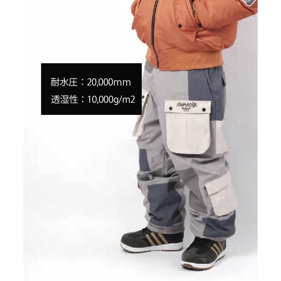 NOMADIK カーゴパンツ XL 777 パッチワーク グレー ネイビー NOMADIK カーゴパンツ XL 777 パッチワーク グレー ネイビー