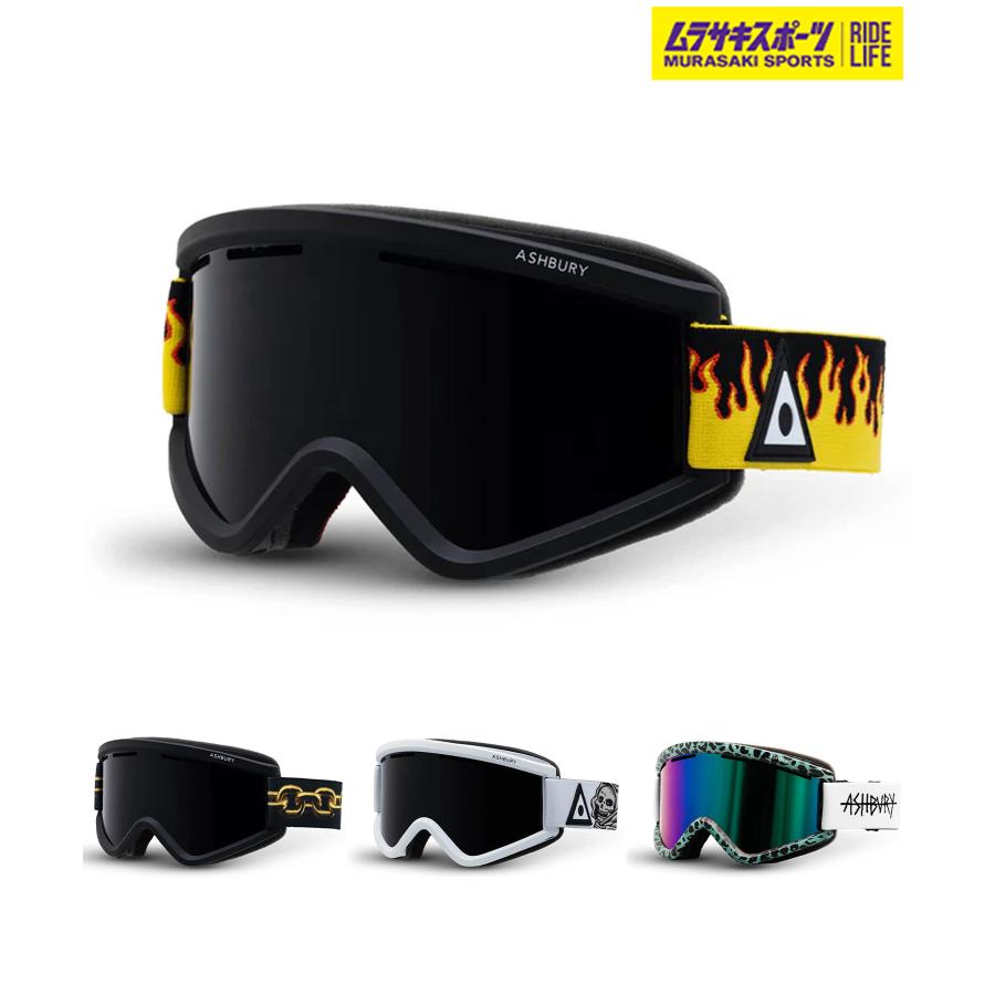 アシュベリー ASHBURY ミラー加工 ゴーグル 新品未使用品 ASHBURY アシュベリー スノーボード ゴーグル ユニセックス 平面レンズ