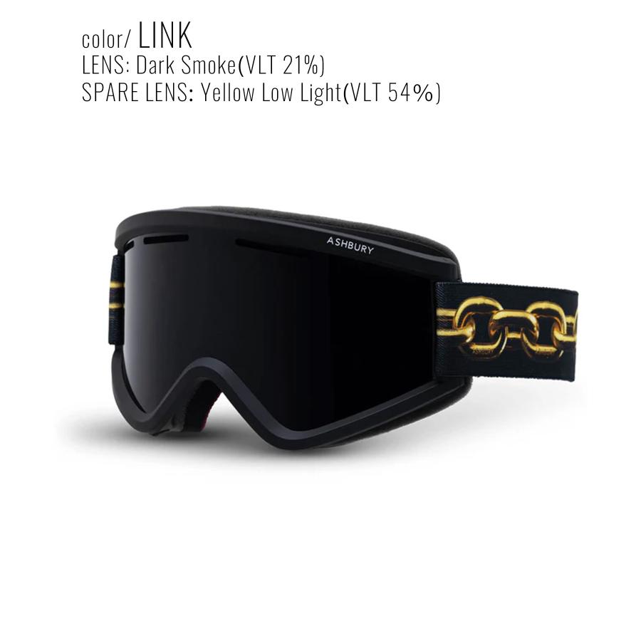 Ashbury スモークレンズ ゴーグル　アシュベリー ASHBURY アシュベリー スノーボード ゴーグル ユニセックス 平面レンズ