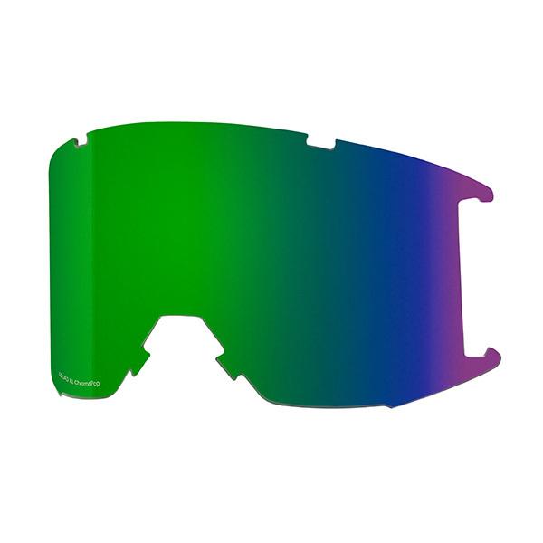 スノーボード ゴーグル 交換用レンズ SMITH スミス Squad XL スカッド エックスエル ChromaPop Sun Green Mirror 曇り〜快晴用 ミラーレンズ II K25