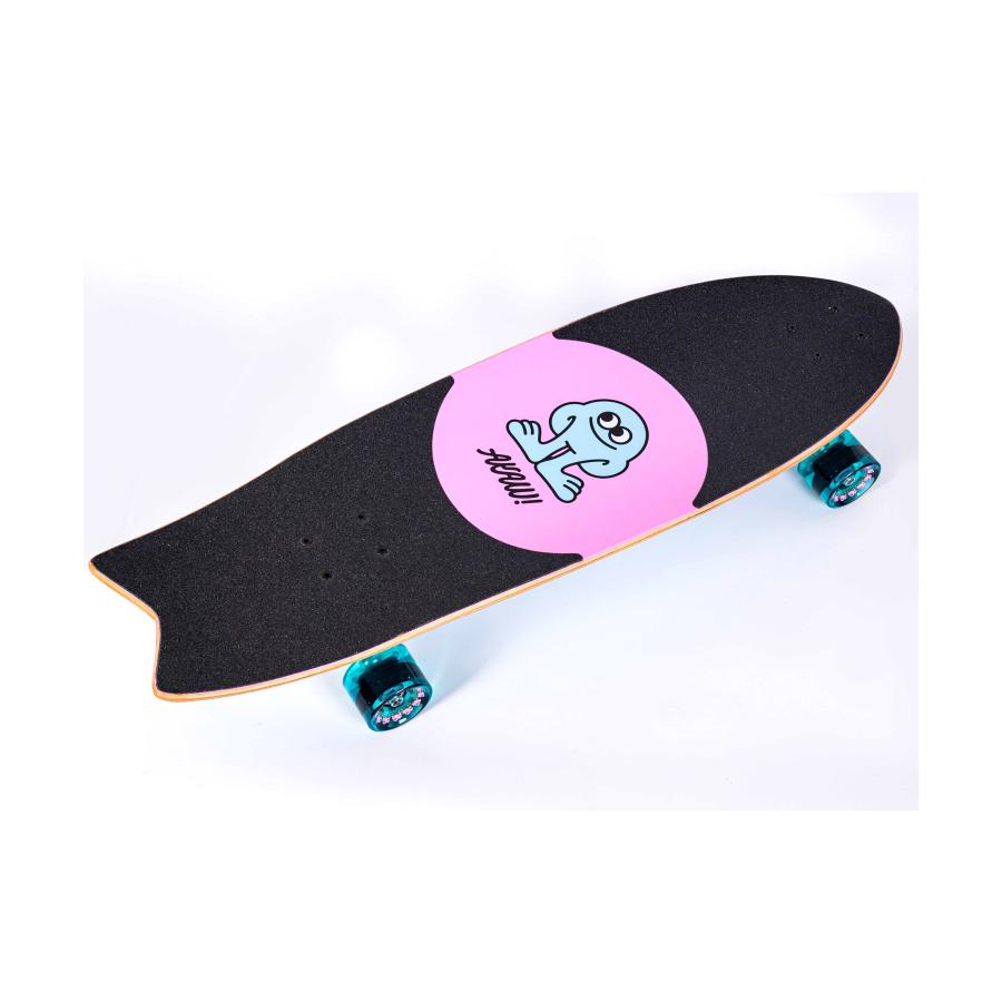 AKAW アカウ CONCRETE WAVE BLUE PINK 10inch サーフスケート ロング