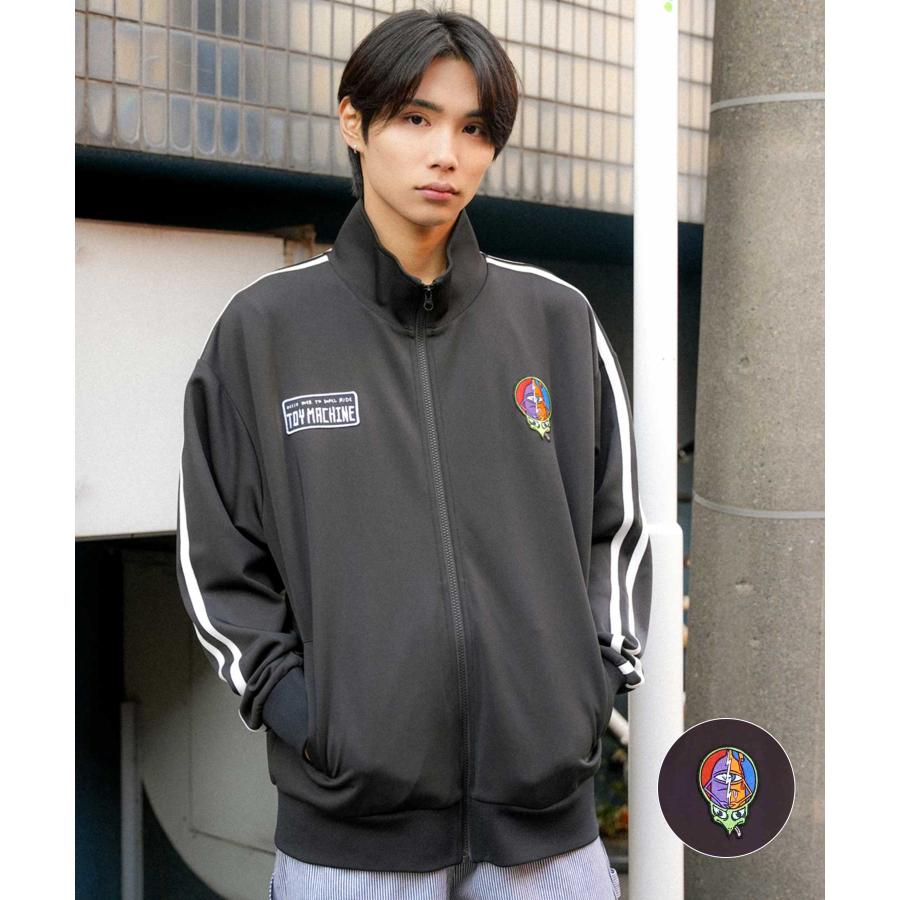 TOY MACHINE トイマシーン MTMPJK1 メンズ ジャージ トラック ジャケット ビックシルエット ジップアップ ムラサキスポーツ