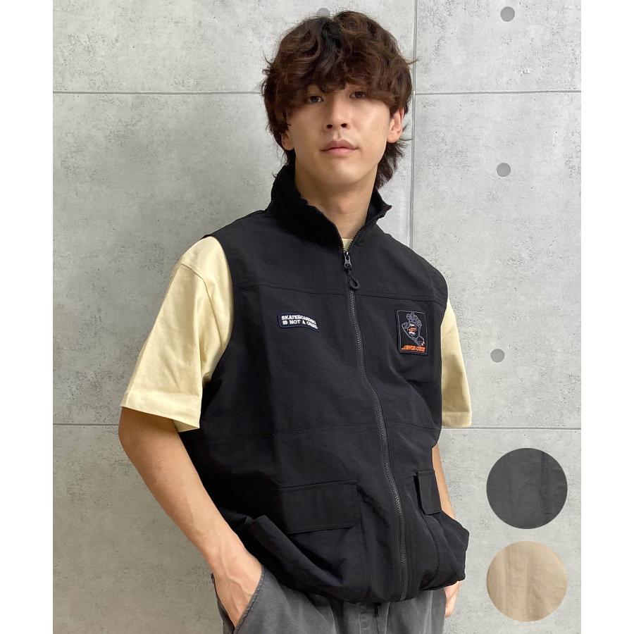 SANTACRUZ サンタクルーズ メンズ ベスト オーバーサイズ シンプル  