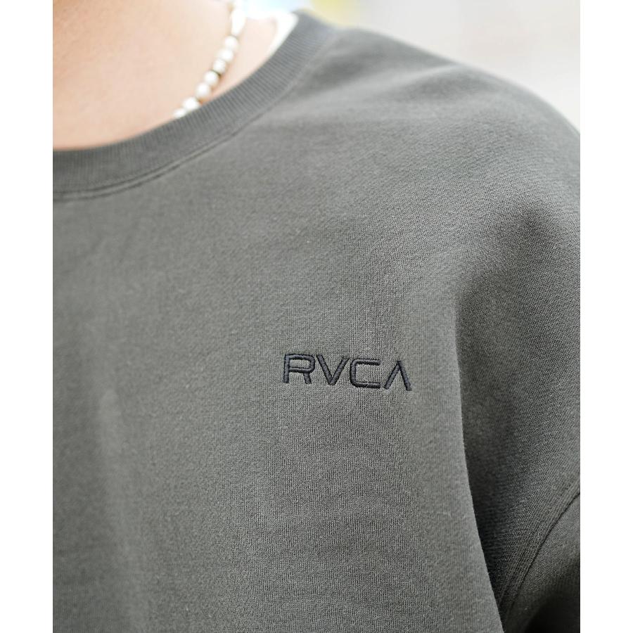 RVCA/ルーカ FAKE RVCA CR メンズ トレーナー クルーネック スウェット バックプリント 裏起毛 BD042-150｜murasaki｜10