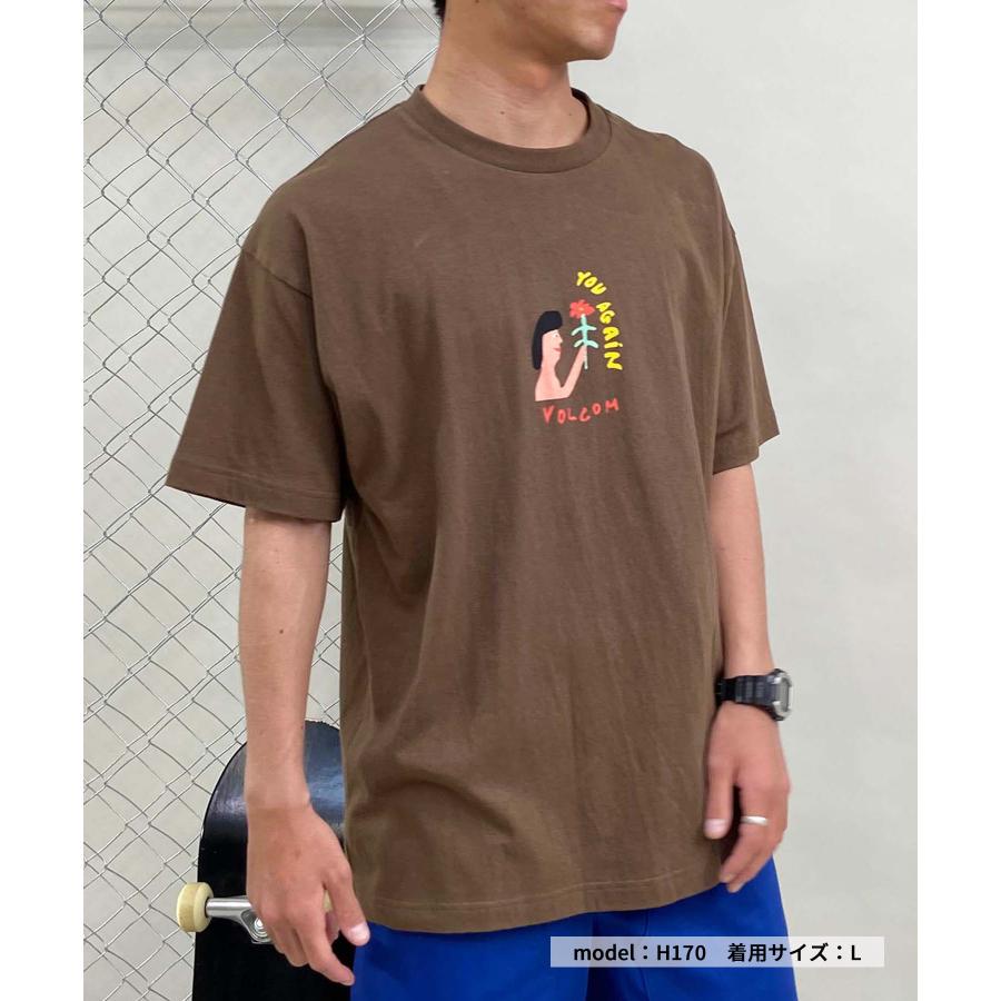 VOLCOM ボルコム ARTHUR LONGO 1 T-SHIRT メンズ 半袖Tシャツ バックプリント DESI A4312412｜murasaki｜02