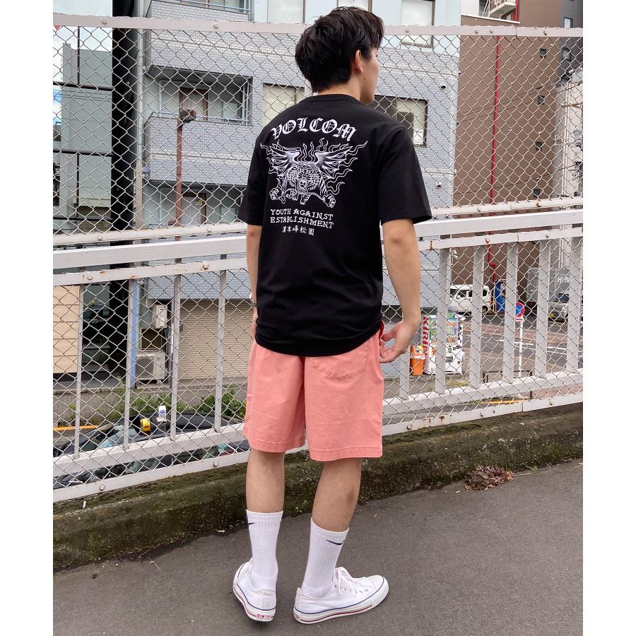 VOLCOM ボルコム メンズ 半袖 Tシャツ バックプリント ヘビーウェイト タイガー 虎 モチーフ AF312400｜murasaki｜19