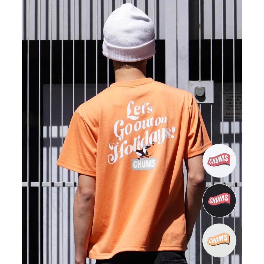 CHUMS チャムス メンズ Tシャツ 半袖 バックプリント クルーネック 