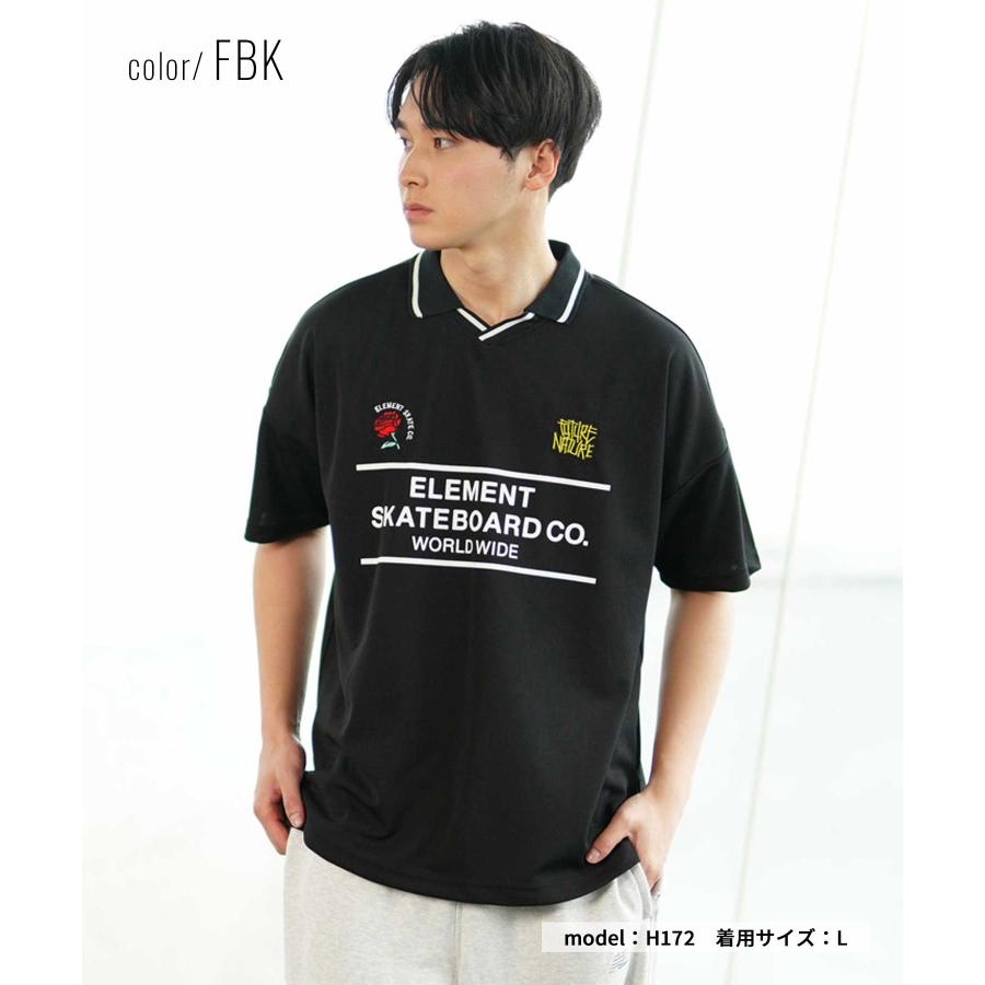 ELEMENT エレメント BE021-170 メンズ 半袖 Tシャツ ゲームシャツ フットボール 90年代 レギュラー シルエット｜murasaki｜02