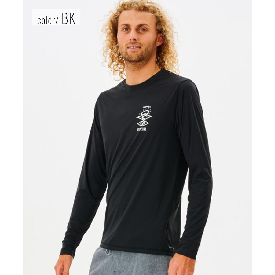 RIPCURL リップカール 12DMRV メンズ ラッシュガード 長袖 UVカット 水陸両用 ユーティリティ ラッシュTシャツ 速乾 KX1 D23｜murasaki｜02