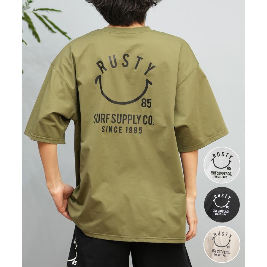 RUSTY（ラスティ） ラスティー メンズ ラッシュガード 半袖 Tシャツ 