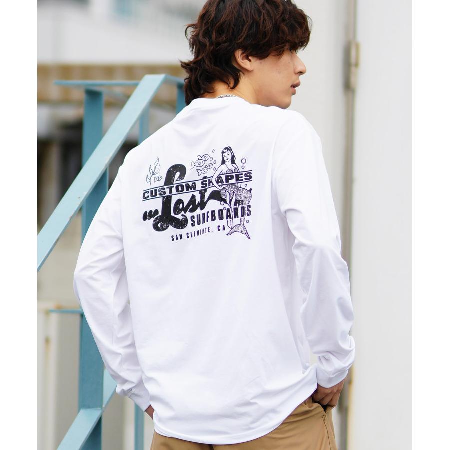 LOST ロスト メンズ ラッシュガード Tシャツ 長袖 ロンT バックプリント 水陸両用 UVカット L24SS-AF ムラサキスポーツ限定｜murasaki｜04