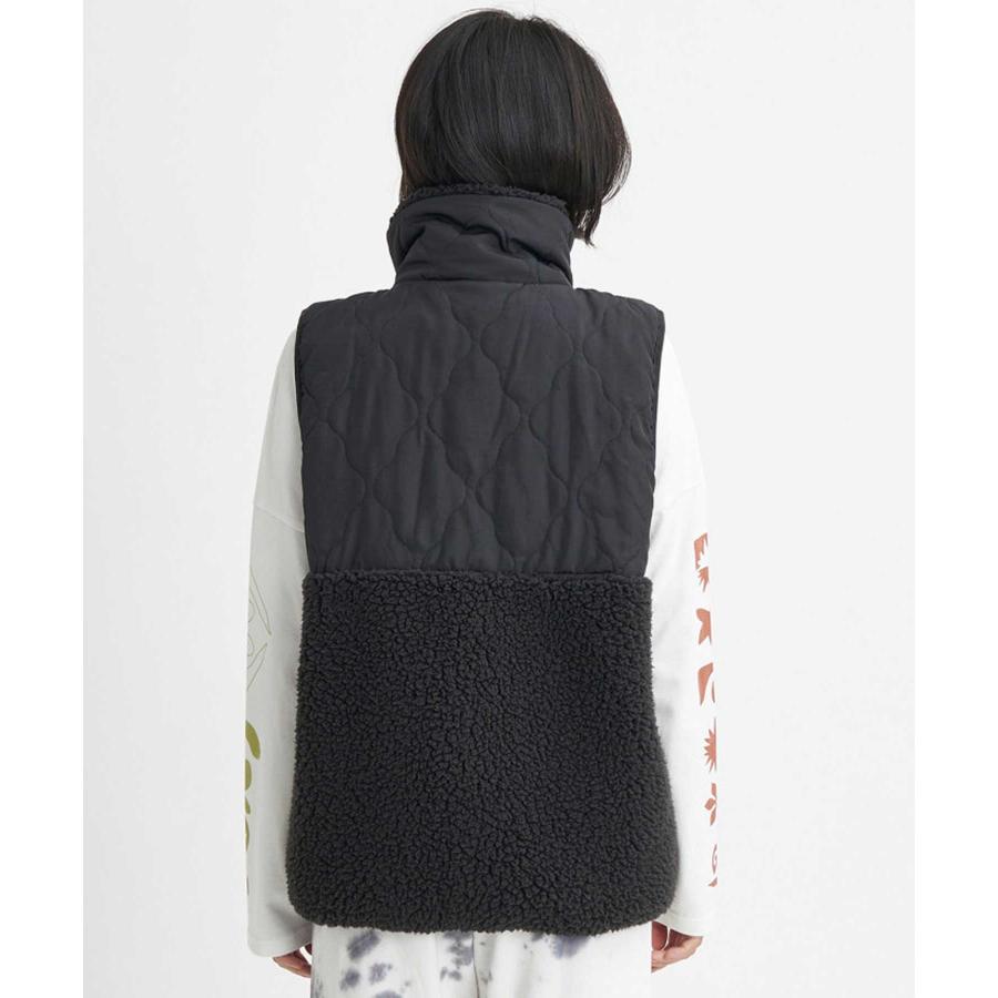 ROXY/ロキシー UPON US VEST レディース ボア ベスト ワンポイント