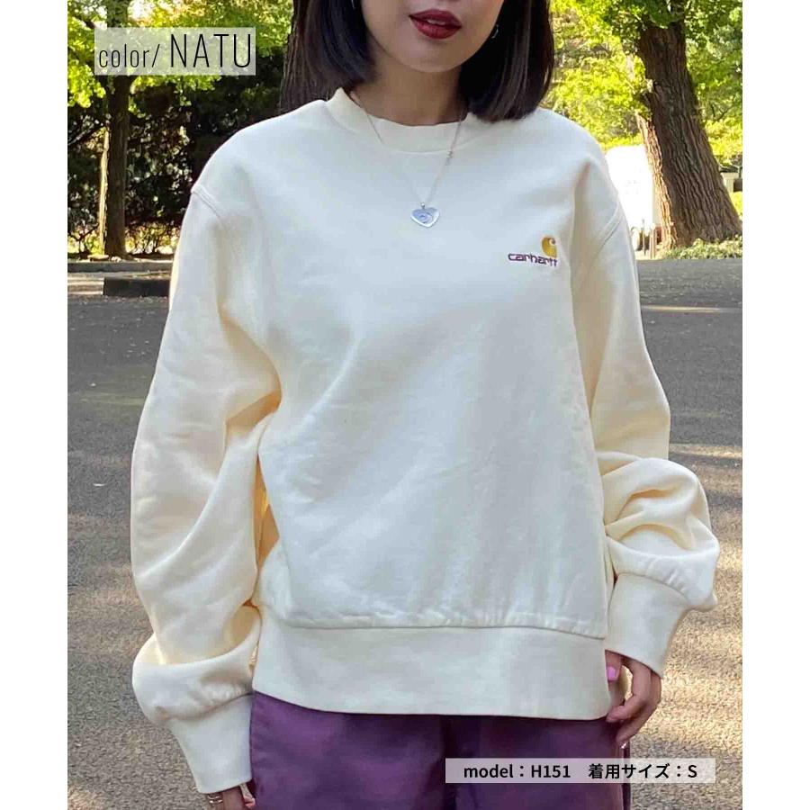 Carhartt/カーハート AMERICAN SCRIPT SWEATSHIRT レディース スウェット トレーナー I032326｜murasaki｜02