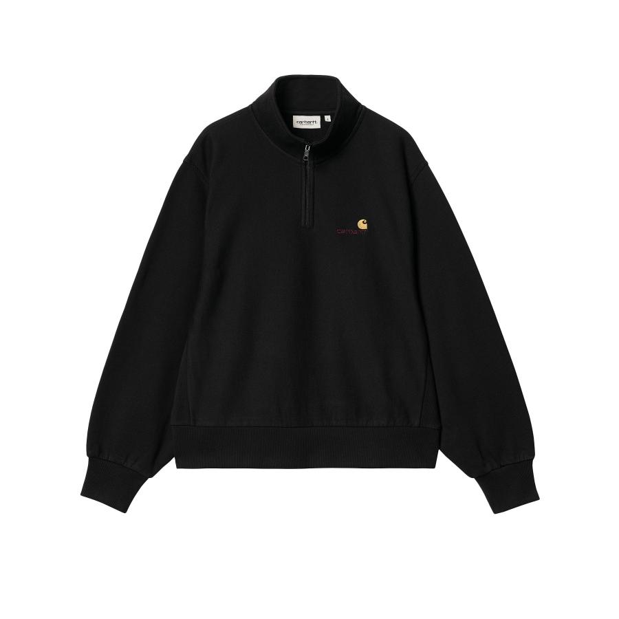 Carhartt/カーハート HALF ZIP AMERICAN SCRIPT SWEAT レディース スウェット ハーフジップ I032329｜murasaki｜04