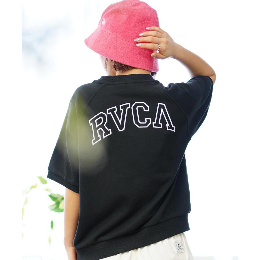 RVCA ルーカ ARCH RVCA SWEAT レディース 半袖 スウェット S S BE04C-211｜murasaki｜05