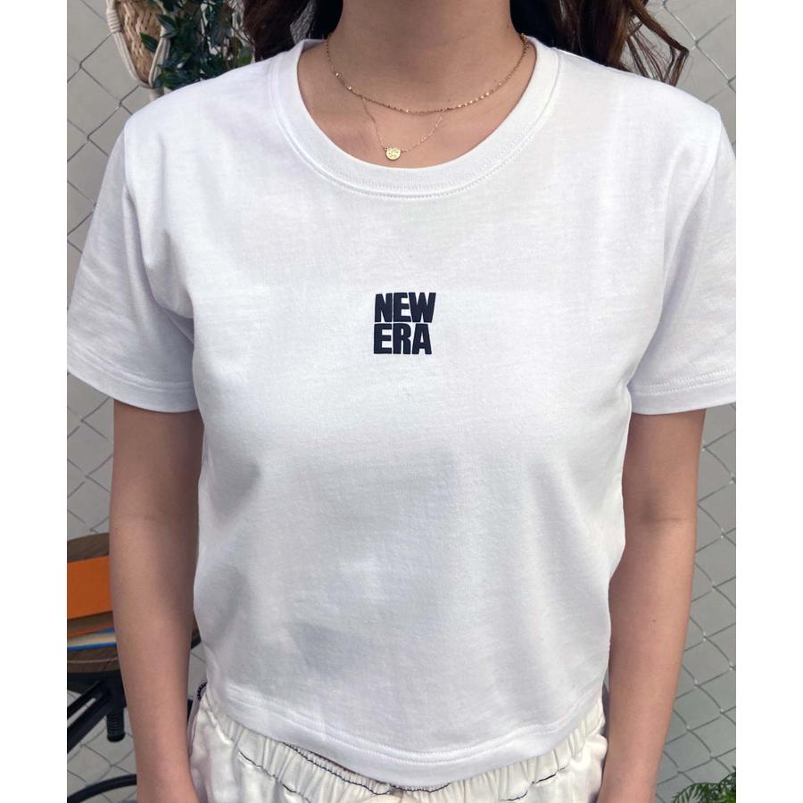 NEW ERA ニューエラ レディース Tシャツ ミニTシャツ ショート丈 ロゴ 14334723｜murasaki｜05