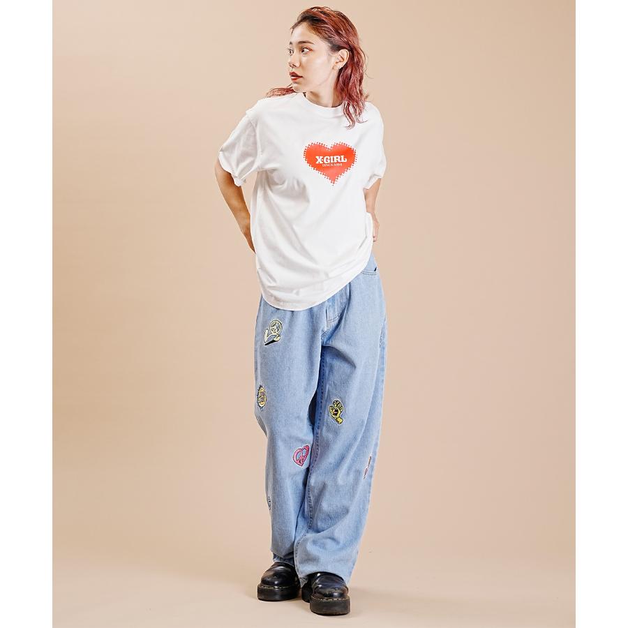 SANTA CRUZ デニムパンツ 刺繍 値引き可 SANTA CRUZ SANTACRUZ/サンタクルーズ デニム ワイドパンツ 刺繍