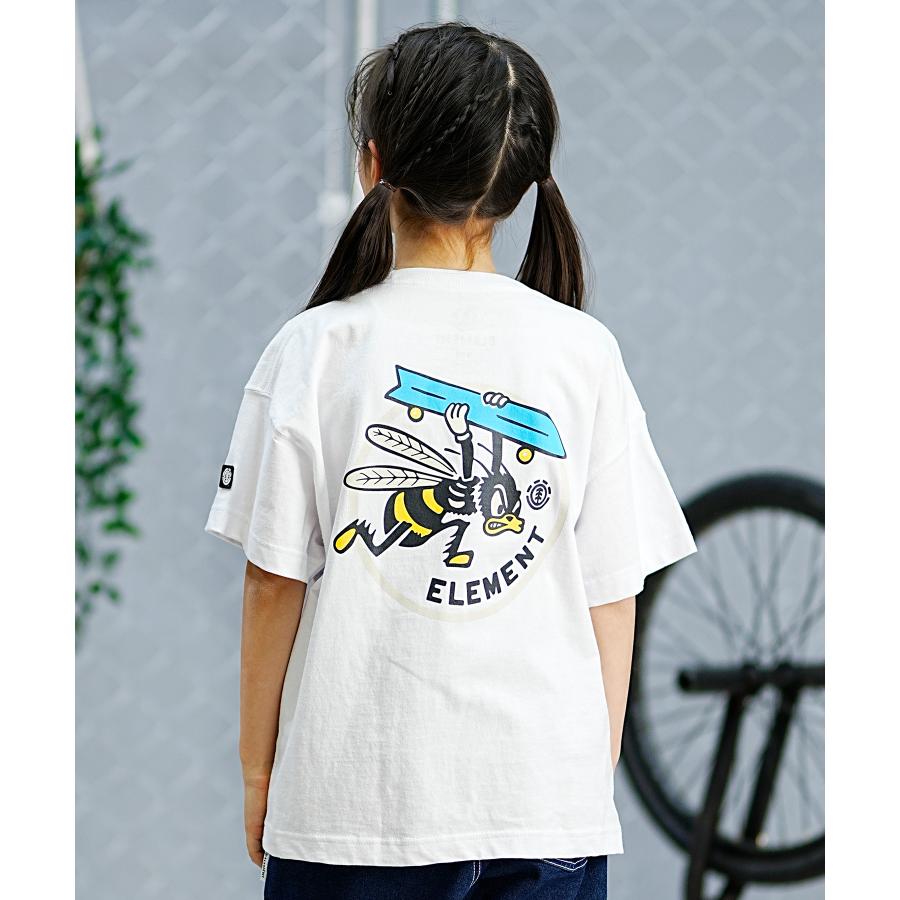 ELEMENT エレメント キッズ 半袖 Tシャツ バックプリント 蜂モチーフ キャラクター 親子コーデ スケートボード BE025-232｜murasaki｜06