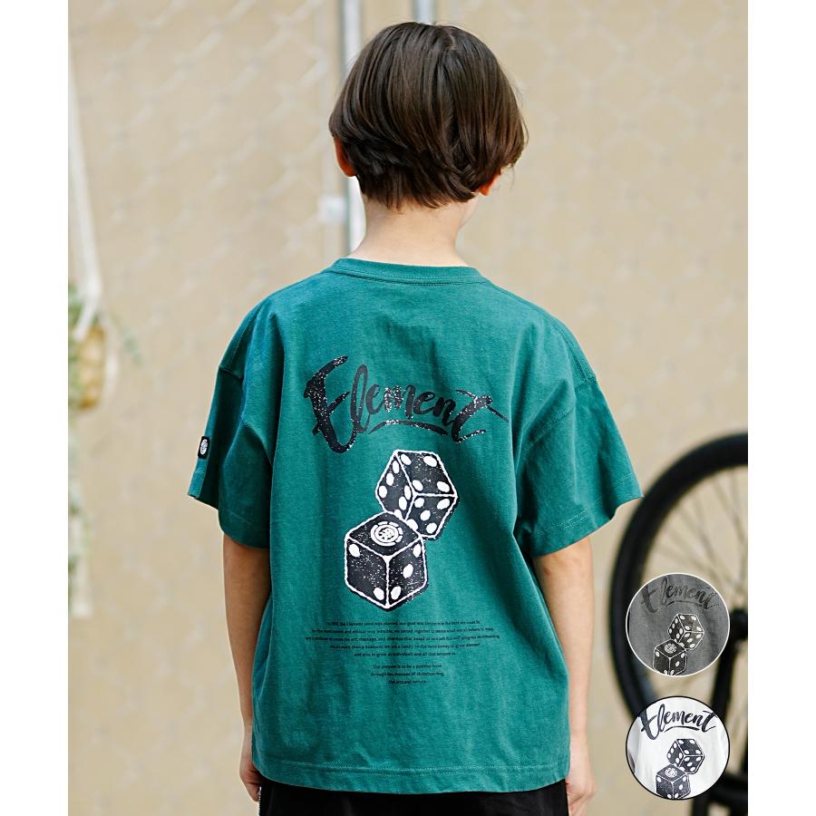 ELEMENT エレメント キッズ 半袖 Tシャツ バックプリント ダイス  