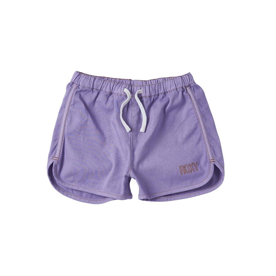 ROXY ロキシー MINI GRAVEL COLOR ミニ グラベル カラー キッズ ショートパンツ ショーツ 親子コーデ TPT241116｜murasaki｜06