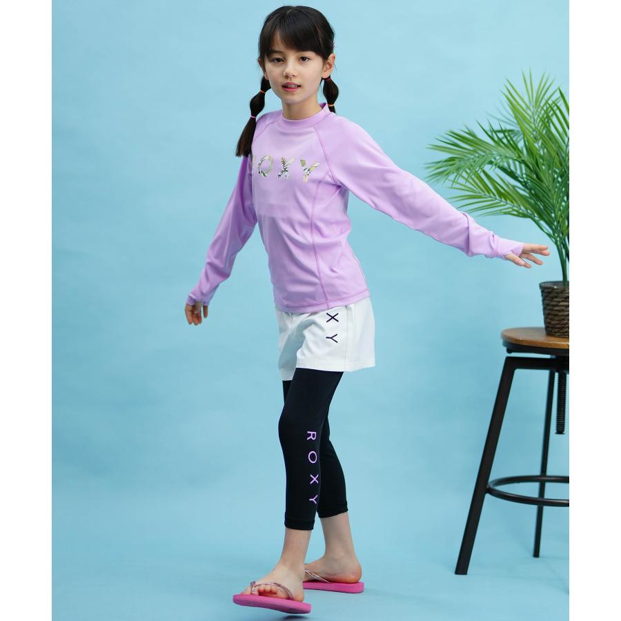 ROXY ロキシー キッズ ラッシュガード レギンス ロゴ プリント