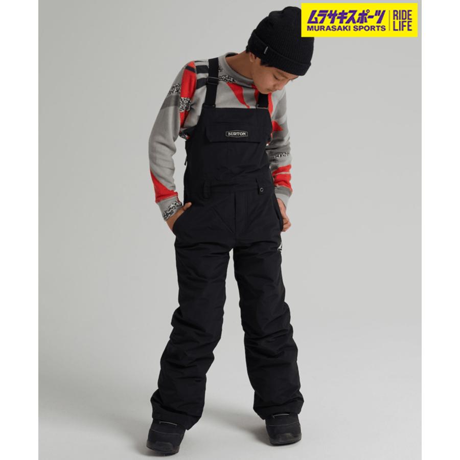 BURTONキッズ⭐︎スカイラービブパンツ 黒23-24モデル