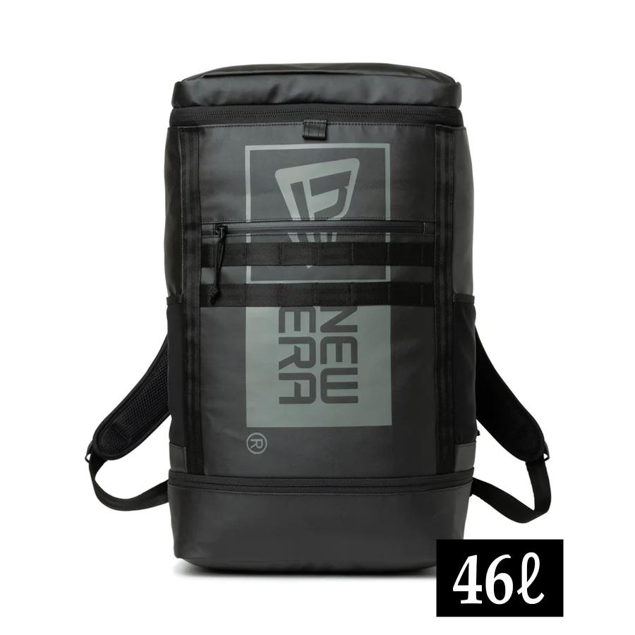 NEW ERA ボックスパック ラージ 46L TPU Box Logo ボックスロゴ ブラック バックパック リュック 14108417｜murasaki｜02