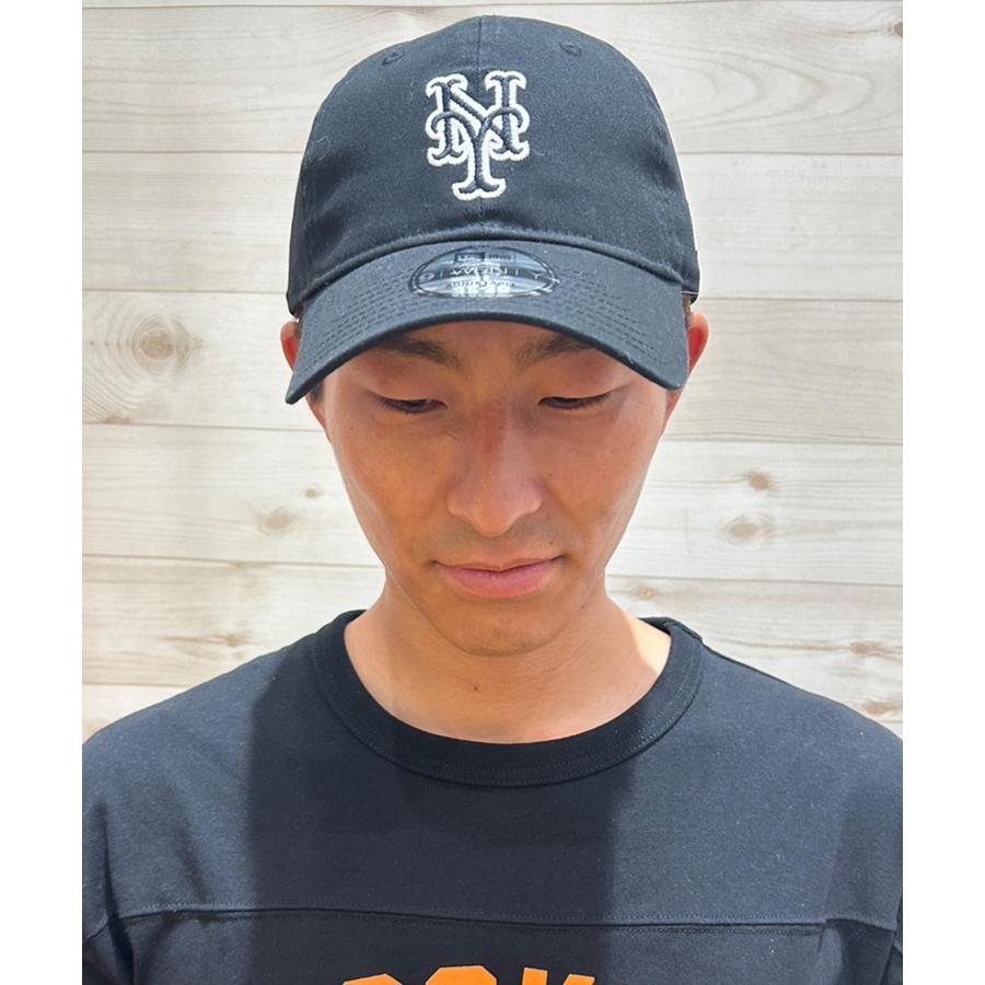 NEW ERA ニューエラ 9TWENTY ニューヨーク・メッツ ブラック×ホワイト キャップ 帽子 14329640 ムラサキスポーツ限定｜murasaki｜02