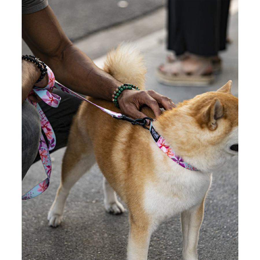 WOLFGANG ウルフギャング 犬用 リード DigiFloral Leash Mサイズ 中型犬用 大型犬用 デジフローラル リーシュ ピンク系 WL-002-96｜murasaki｜03