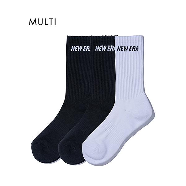 New Era ニューエラ Socks Crew 3pairs ソックス Ii E14 ムラサキスポーツ 通販 Paypayモール