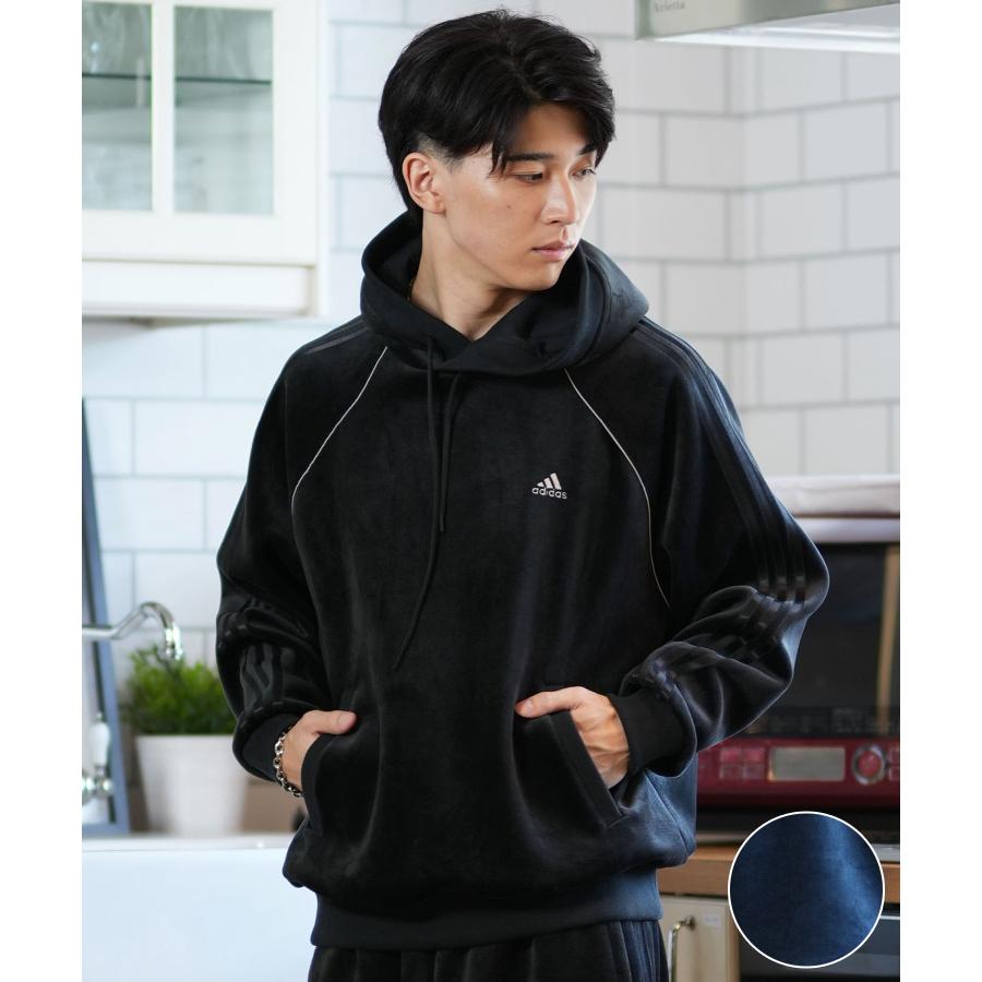 adidas アディダス メンズ パーカープルオーバー M BYD3 ベロア 
