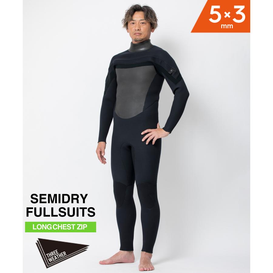 Three Weather ブラック フルスーツ Lサイズ THREE WEATHER スリーウェザー LCZ JERSEY 3X2mm ロングチェスト