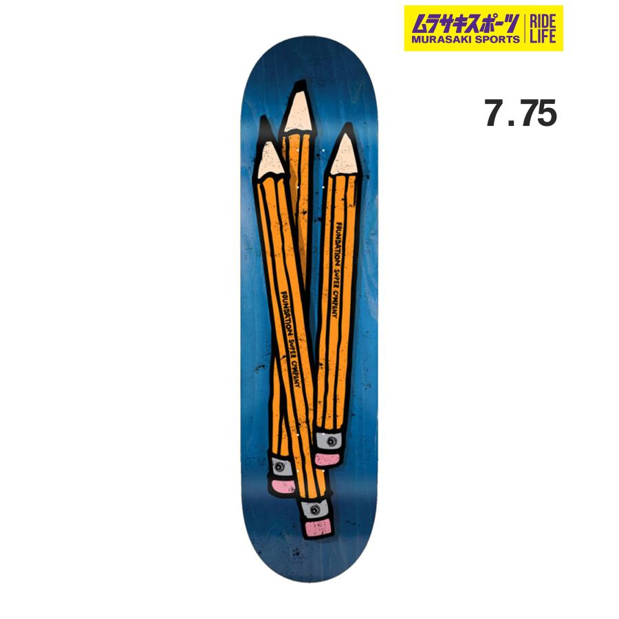 SUPER COMPANY FOUNDATION スケートボードデッキ FOUNDATION ファンデーション スケートボードデッキ 7.75inch PENCILS
