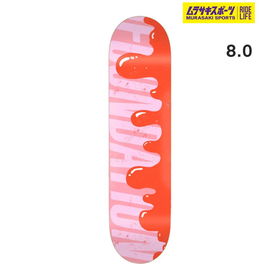 FOUNDATION ファンデーション スケートボードデッキ 8.0inch DRIPS RED