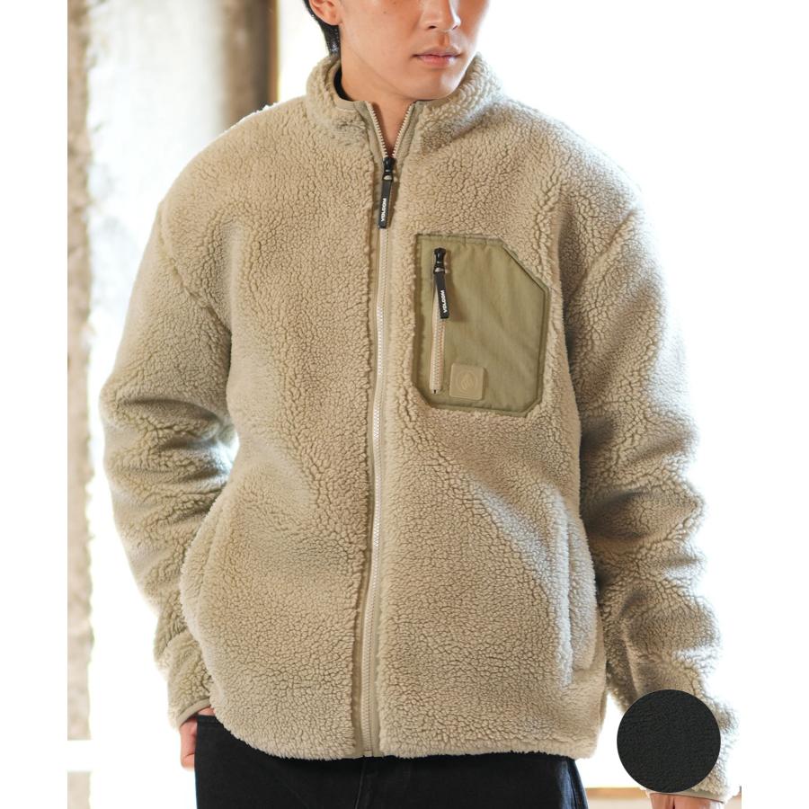VOLCOM ボルコム アウター メンズ ボアジャケット ワンポイント ロゴ 
