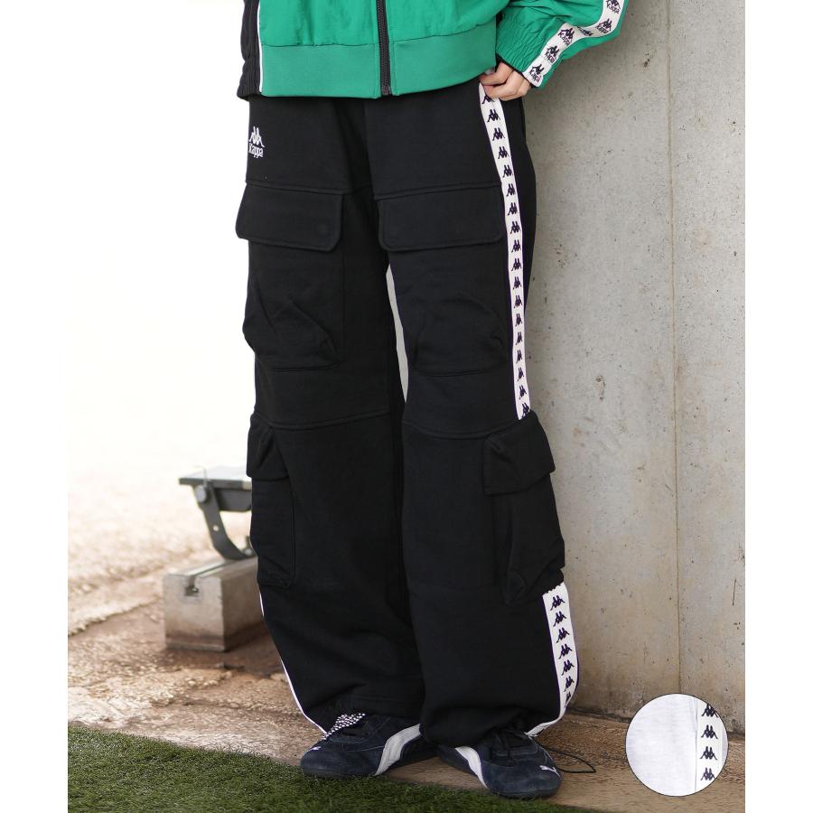 Kappa（カッパ） ロングパンツ レディース スウェット カーゴパンツ 裏 