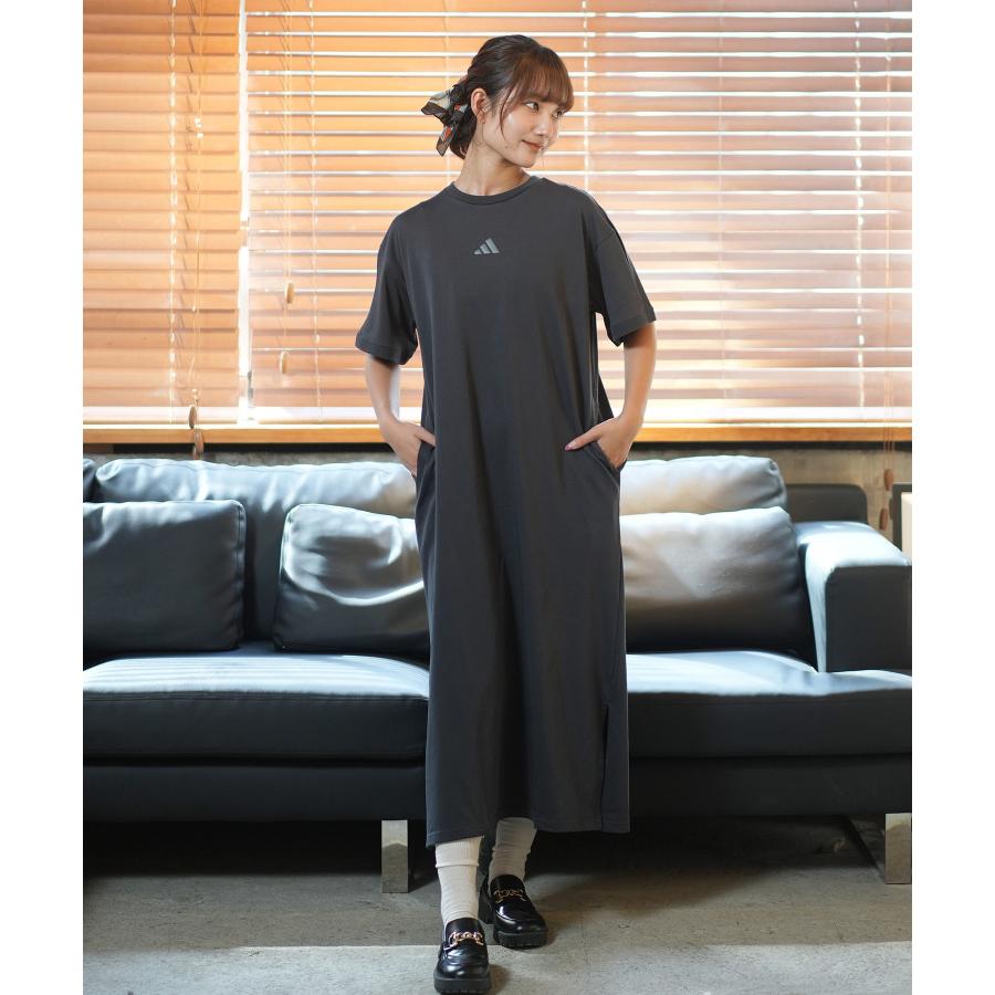 adidas アディダス ワンピース レディース ロング丈 スリー