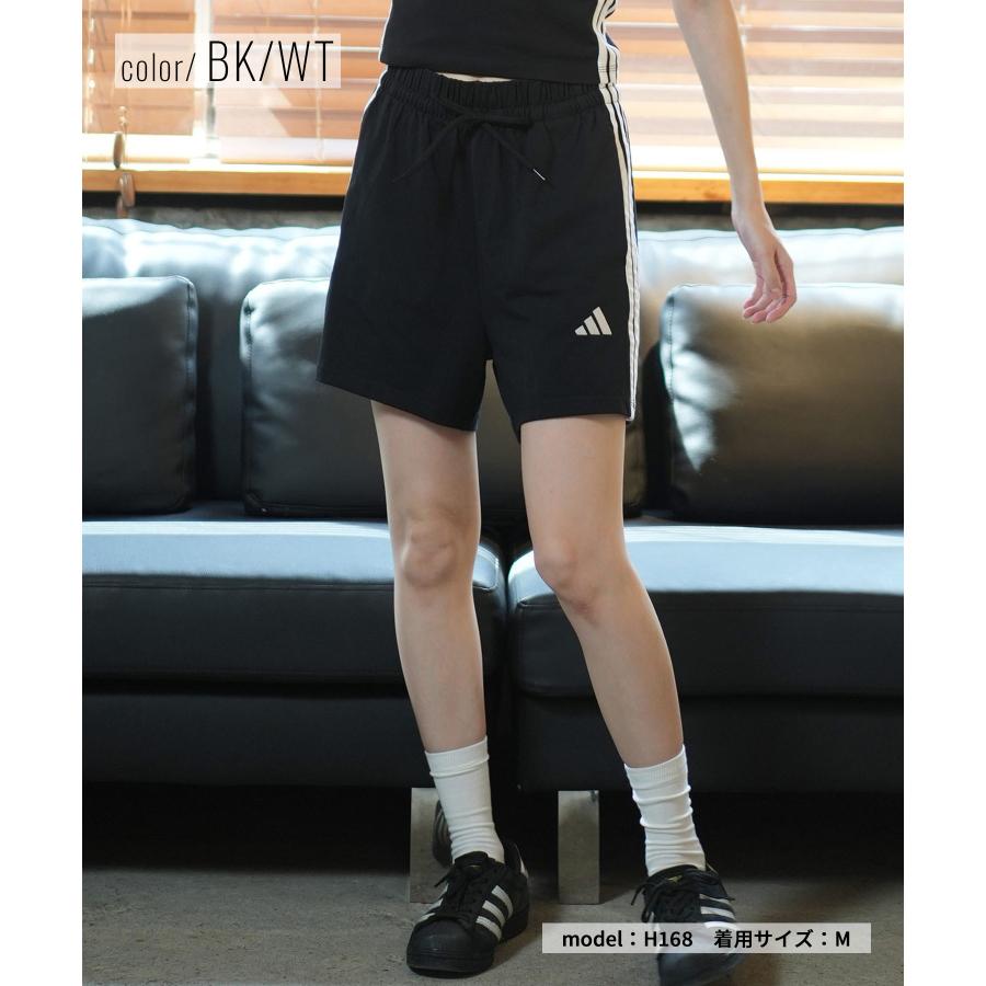 adidas 赤黒 ストライプ タンクトップ ショートパンツ adidas アディダス ショートパンツ レディース スリーストライプ