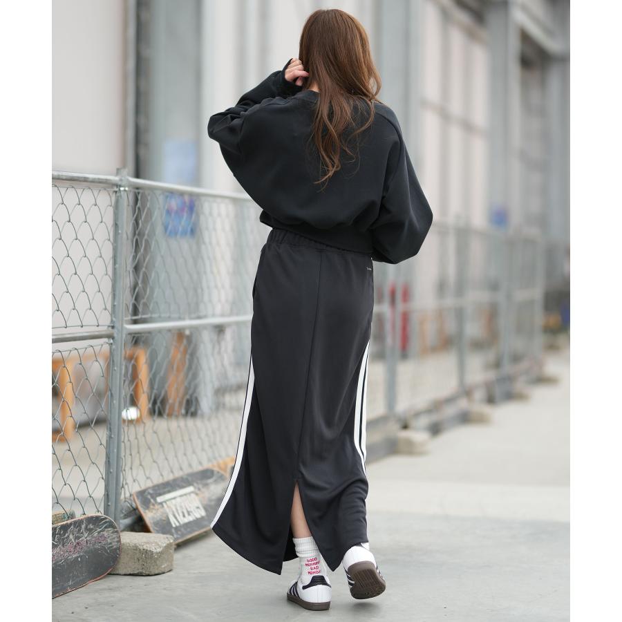 新品 アディダス　レディース　ジャケット　スカート セットアップ黒M adidas（アディダス） スカート レディース ロングスカート Iライン