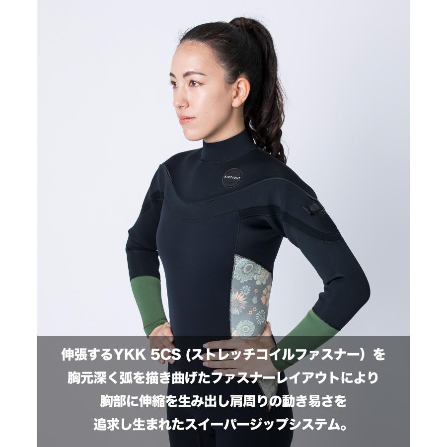 【数回着用】AIRTIGHT ウェットスーツ　レディース 楽天市場】AIRTIGHT エアータイト JERSEMI FUSION LADY 3X3mm